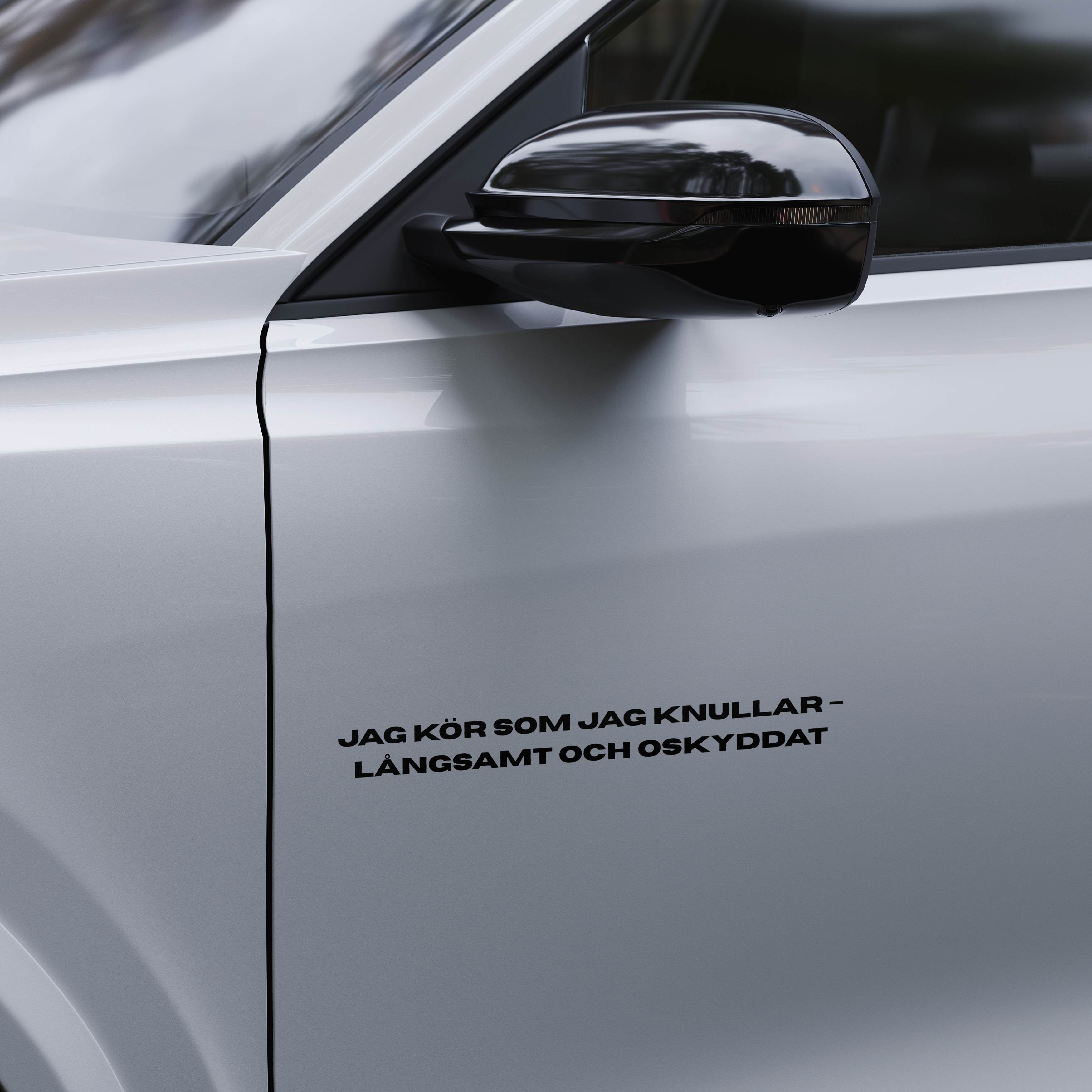 Jag kör som jag knullar - Dekal