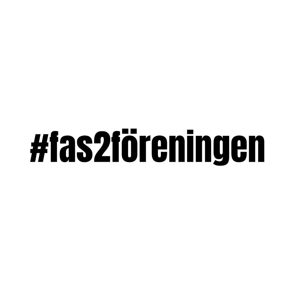 #fas2föreningen - Dekal