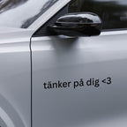 tänker på dig <3 - Dekal