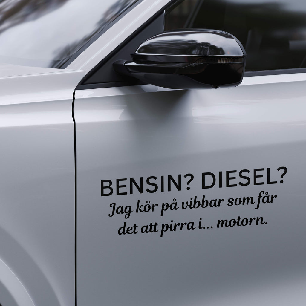 BENSIN? DIESEL? - Dekal