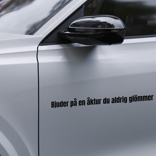 Bjuder på en åktur du aldrig glömmer