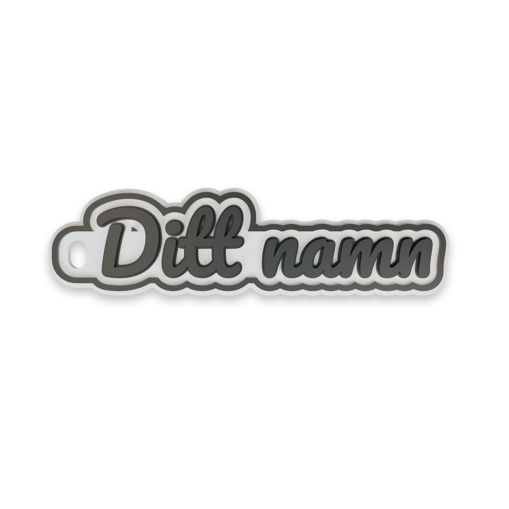 Personlig nyckelring - Flow | Kontur